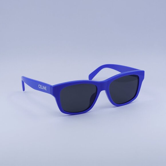 🕶️ New Celine CL40249U 92A Sunglasses - Blue Frame, Smoke Lenses